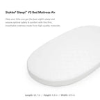Colchón de espuma transpirable de 3,3 cm para cuna Stokke Sleepi