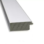 Espejo de pared estrecho blanco para gabinete, sin bisel, de 31 x 25 pulgadas - Amanti Art