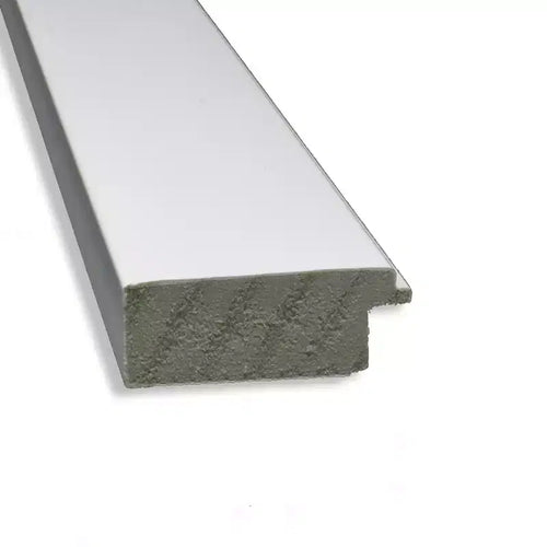 Espejo de pared estrecho blanco para gabinete, sin bisel, de 31 x 25 pulgadas - Amanti Art