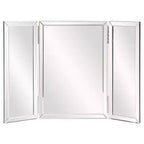 Howard Elliott Rectangle Tripoli Vanity Bathroom Mirror Clear: Modern Freestanding Glass, No Assembly Required