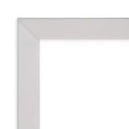 Espejo de baño de pared de madera plateada Svelte sin bisel de 30" x 24" - Amanti Art: Rectangular moderno, para montaje en pared