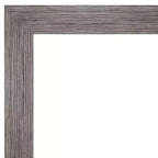 Espejo de pared estrecho Pinstripe Plank sin bisel de 22" x 28": moderno, rectangular, Amanti Art