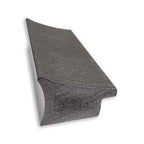 Espejo de pared estrecho Amanti Art de 39 x 27 pulgadas, elegante, con marco cepillado sin bisel, en peltre