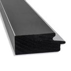 Espejo de pared de baño Eva no biselado de 42" x 30" negro - Amanti Art: Rectangular moderno, montado en la pared