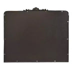 Espejo de pared decorativo de metal ornamentado Head West de 29 x 37 pulgadas, bronce antiguo: rectangular, no requiere montaje, incluye accesorios de montaje