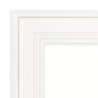 Espejo de puerta de cuerpo entero de 20 x 54 pulgadas, sin bisel, color blanco, para colgar en la puerta, marca Amanti Art: Marco de poliestireno, incluye accesorios de montaje