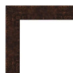 Espejo de pared de baño estrecho de bronce jaspeado William de 22" x 28" sin bisel - Amanti Art: Rectangular, marco de poliestireno, montado en la pared