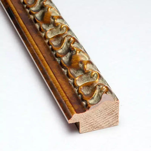 Espejo de pared de madera de bronce antiguo de 38 x 26 pulgadas sin bisel - Amanti Art: Rectangular, incluye accesorios de montaje