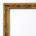 Espejo de pared de madera de bronce antiguo de 38 x 26 pulgadas sin bisel - Amanti Art: Rectangular, incluye accesorios de montaje