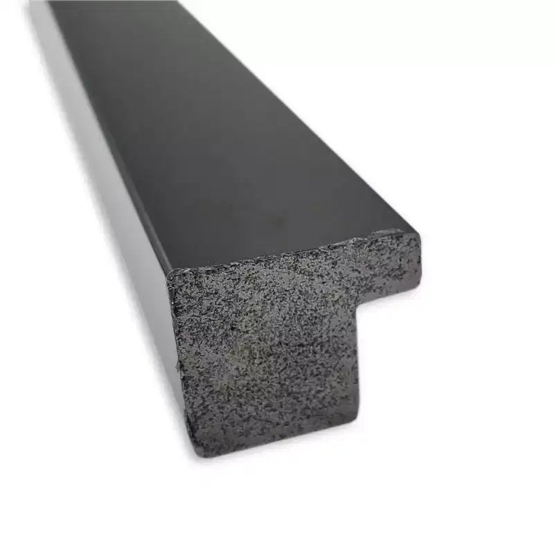 Espejo de pared negro azabache de 28" x 28" sin biselado - Amanti Art