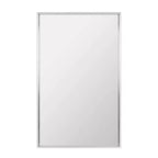 Espejo de gabinete de medicinas empotrado Head West de 16"x26" en cromo cepillado