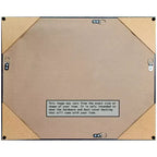 Espejo de pared de baño dorado sin bisel de 34 x 28 pulgadas - Amanti Art
