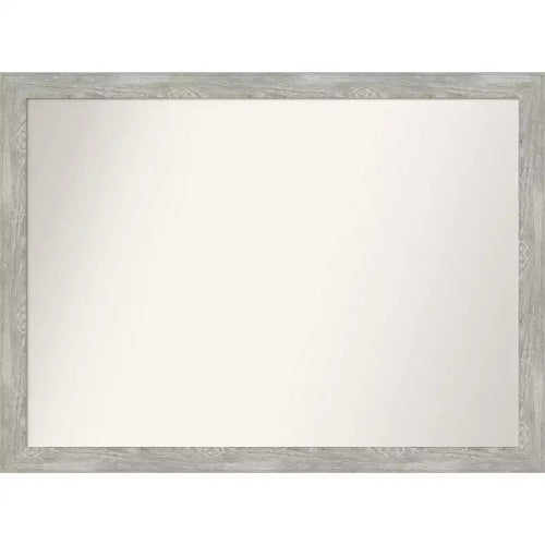 42" x 31" Non-Beveled Dove Narrow Bathroom Wall Mirror Gray Wash - Amanti Art: Wall Mounted, Polystyrene Frame
