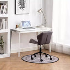 Sillón de oficina giratorio ajustable Roundhill Furniture Eldon con capitoné de diamante, gris