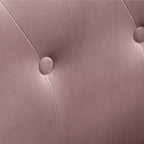 Roundhill Furniture Doarnin Sillón decorativo contemporáneo de terciopelo sedoso con botones y respaldo capitoné, chocolate