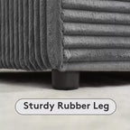 Sofá seccional de pana de Hyleory con chaise longue izquierda y derecha extragrande con 8 almohadas, sofá convertible tapizado