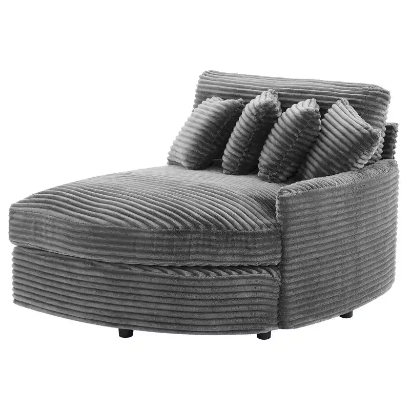 Sofá seccional de pana de Hyleory con chaise longue izquierda y derecha extragrande con 8 almohadas, sofá convertible tapizado