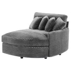 Sofá seccional de pana de Hyleory con chaise longue izquierda y derecha extragrande con 8 almohadas, sofá convertible tapizado