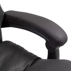 Sillón de oficina Vinsetto con masaje vibratorio, respaldo reclinable, reposapiés, cómoda silla de ordenador de microfibra