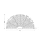 HomeStockRainbow Natural Bloom Rattan Cabecero de pared