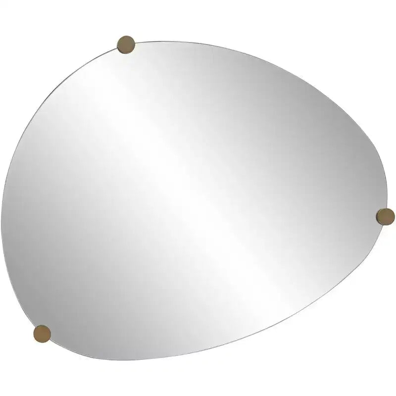 Possini Euro Design Possini Euro Marken 29 x 36 Espejo de pared champán de 3 pomos
