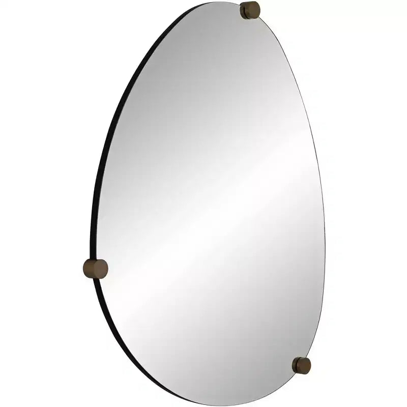 Possini Euro Design Possini Euro Marken 29 x 36 Espejo de pared champán de 3 pomos