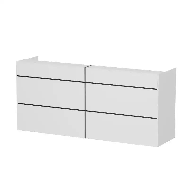 Mostrador de recepción moderno blanco Famapy