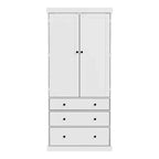 Organizador de despensa de cocina independiente Whisen, gabinete con 3 estantes ajustables, 3 cajones, 8 estantes interiores en las puertas