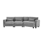 HYLEORY Sofá seccional, muebles de interior Sofá seccional modular convertible de pana para sala de estar