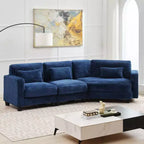HYLEORY Sofá seccional, muebles de interior Sofá seccional modular convertible de pana para sala de estar