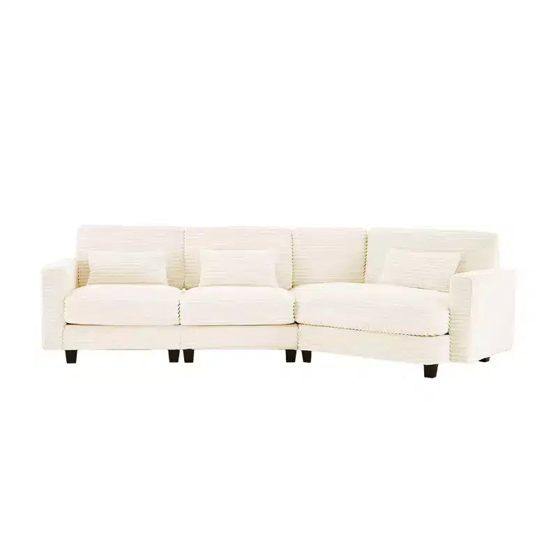 HYLEORY Sofá seccional, muebles de interior Sofá seccional modular convertible de pana para sala de estar
