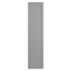 Cama de pared Queen Size Murphy con luces LED, blanco/gris-ModernLuxe