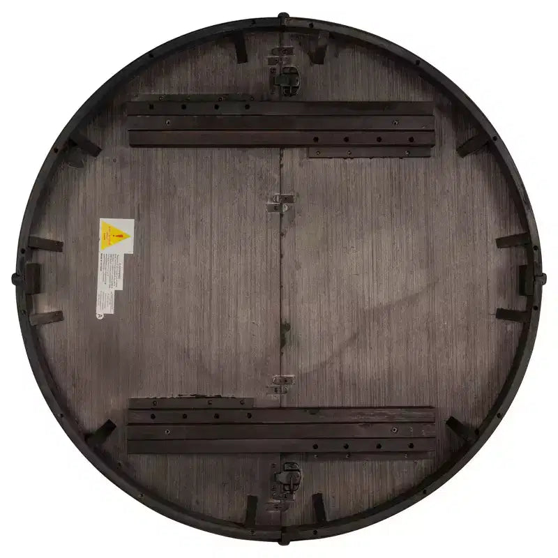 Mesa de comedor Whisen Farmhouse con base en forma de X de 4 patas y extensión de 40.6 cm