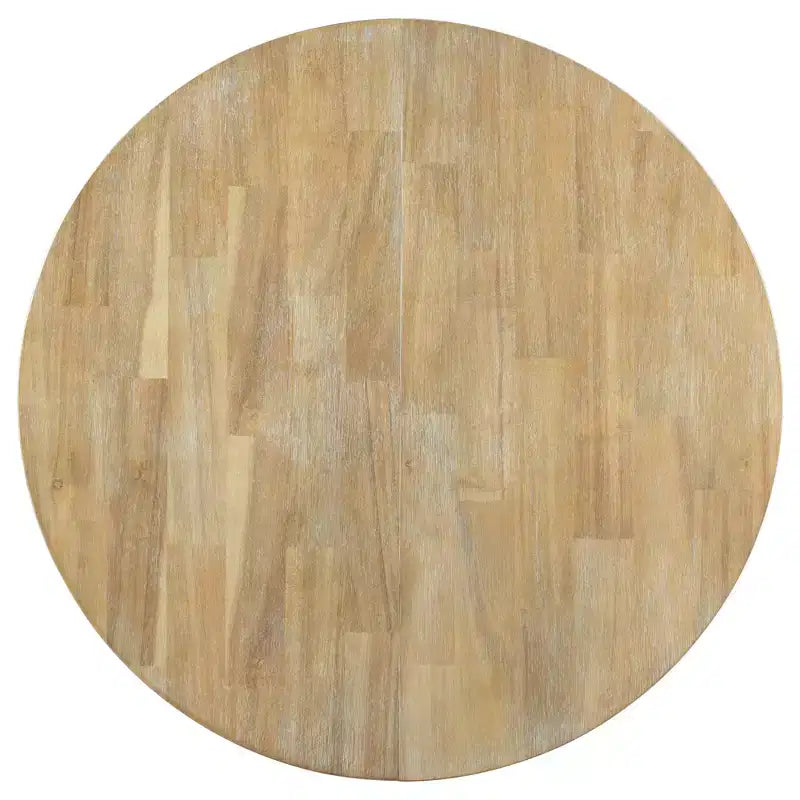 Mesa de comedor Whisen Farmhouse con base en forma de X de 4 patas y extensión de 40.6 cm