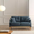 GDFStudio Camain 56.7 Waterproof Button Tufted 2 Seater Sofa with Wood Legs