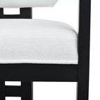 Christopher Knight Home Luna Sillas de comedor modernas de madera de abedul tapizadas (juego de 4)