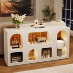 Mesa Consola Lantine 59, Organizador de Almacenamiento Moderno, Mesa de Entrada Mesa Sofá Detrás del Sofá para Sala de Estar, Pasillo, Vestíbulo