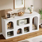 Mesa Consola Lantine 59, Organizador de Almacenamiento Moderno, Mesa de Entrada Mesa Sofá Detrás del Sofá para Sala de Estar, Pasillo, Vestíbulo