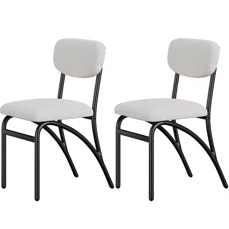 Dining Chairs, Boucle Dining Chairs Set of 2/4/6, Mid-Century Modern Upholstered Kitchen Dining Room Chairs