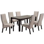 Kings Brand Furniture Pentam, juego de 2 sillas laterales de piel sintética para comedor y cocina