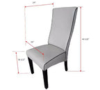 Kings Brand Furniture Pentam, juego de 2 sillas laterales de piel sintética para comedor y cocina