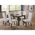 Kings Brand Furniture Pentam, juego de 2 sillas laterales de piel sintética para comedor y cocina