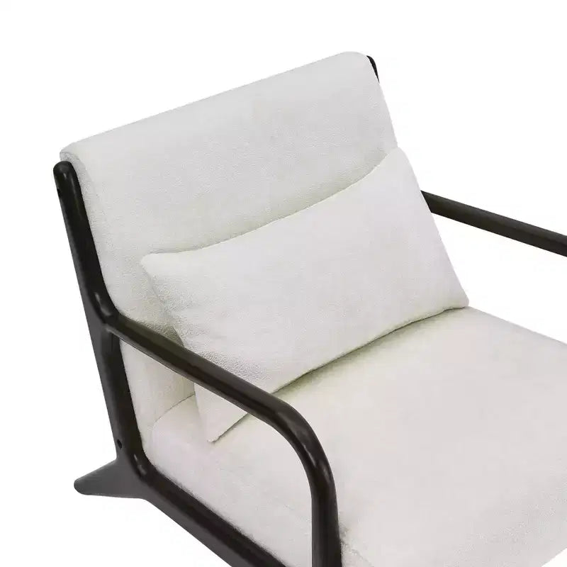 Sillón decorativo de estilo moderno de mediados de siglo Eterna de Roundhill Furniture con almohada lumbar extraíble
