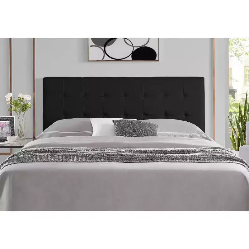 Cabecero Home Imports Emporium con capitoné de canal cuadrado tamaño queen para cama queen size