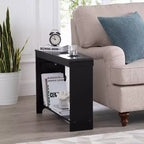 Home Imports Emporium Chairside Table with USB Ports & Outlets, Narrow Side Table for Bedroom & Living Room