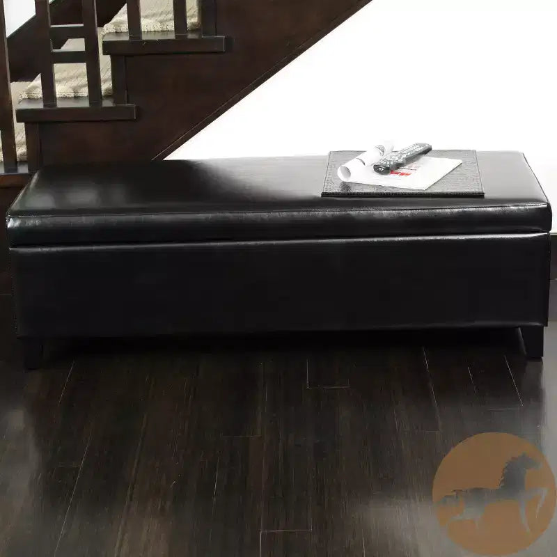 Christopher Knight Home York Contemporary Birch Wood Upholstered Storage Ottoman