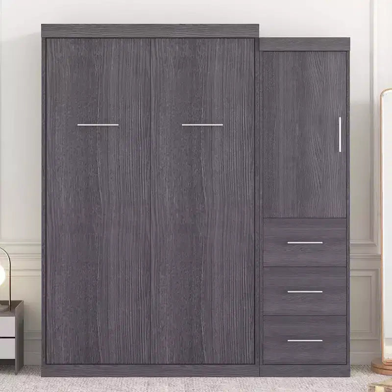 Cama Plegable Whisen Wood con Armario y Cajones