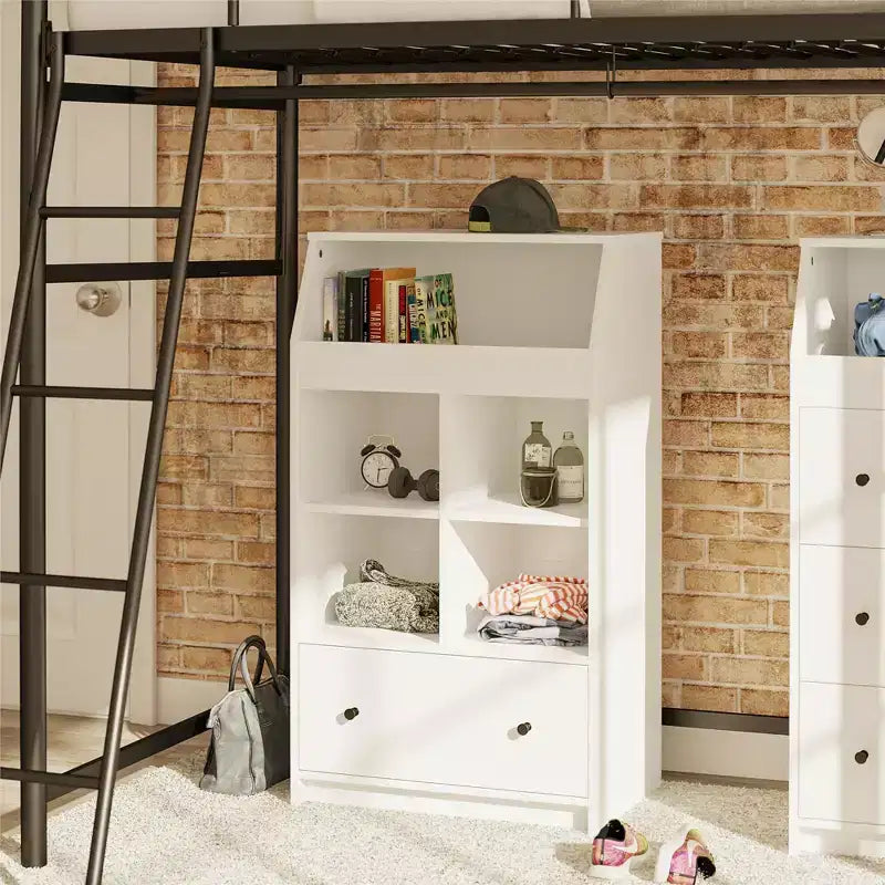 Torre de almacenamiento The Loft de Ameriwood Home con 1 cajón