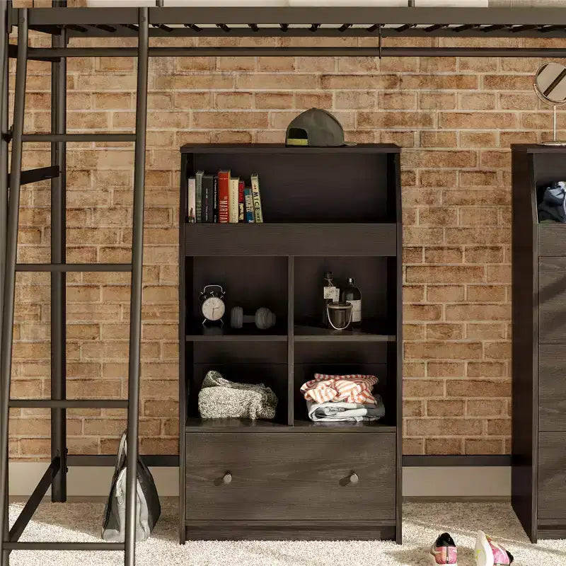 Torre de almacenamiento The Loft de Ameriwood Home con 1 cajón