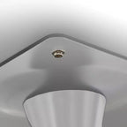 Juego de comedor LeisureMod Bristol de 5 piezas en color blanco - Mesa redonda y 4 sillas de comedor ergonómicas de plástico